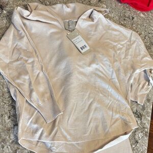 Shimmery Beige Sweater two piece set